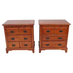 Pair of 3 Drawer Nightstands in Cherry