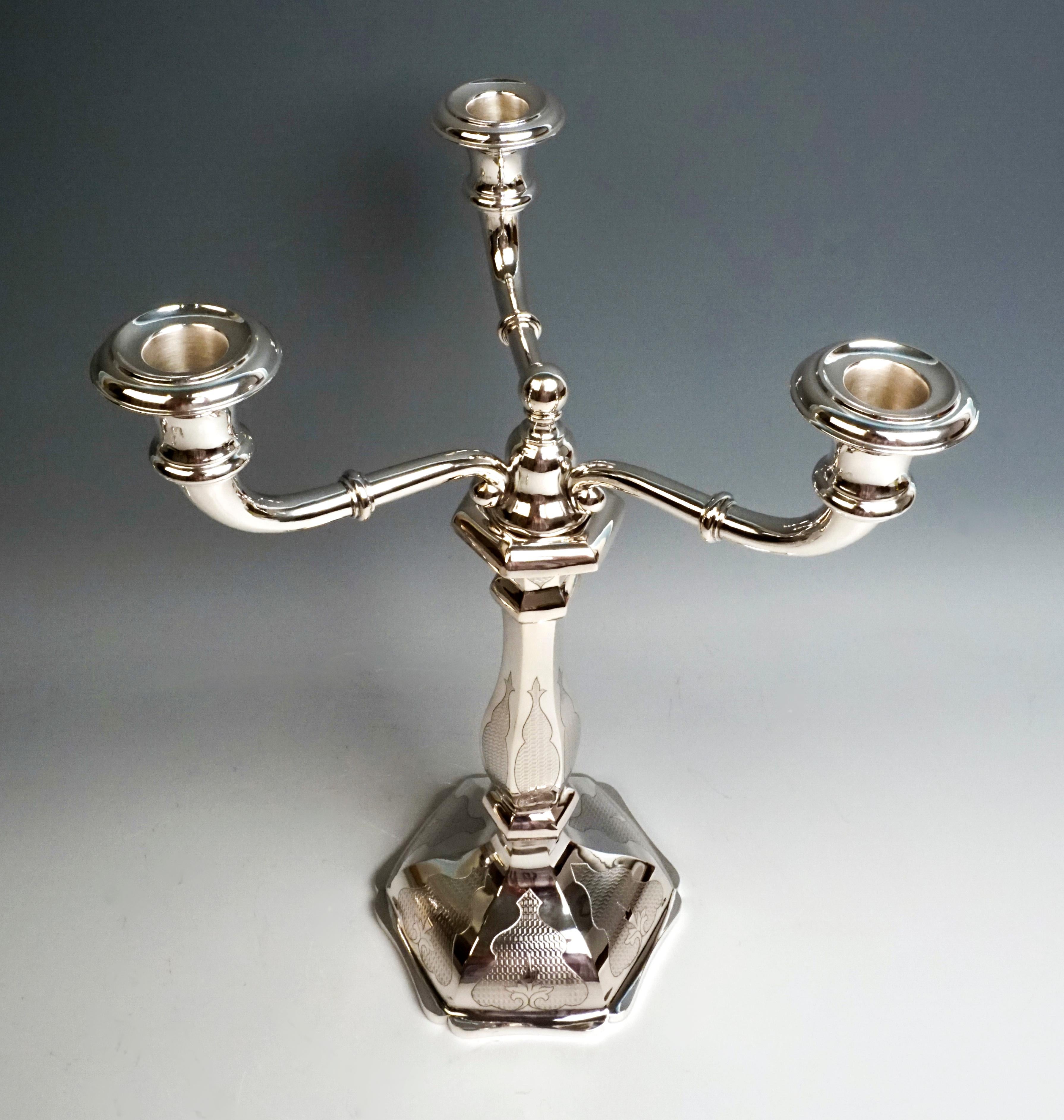 sterling silver 3 light candelabra