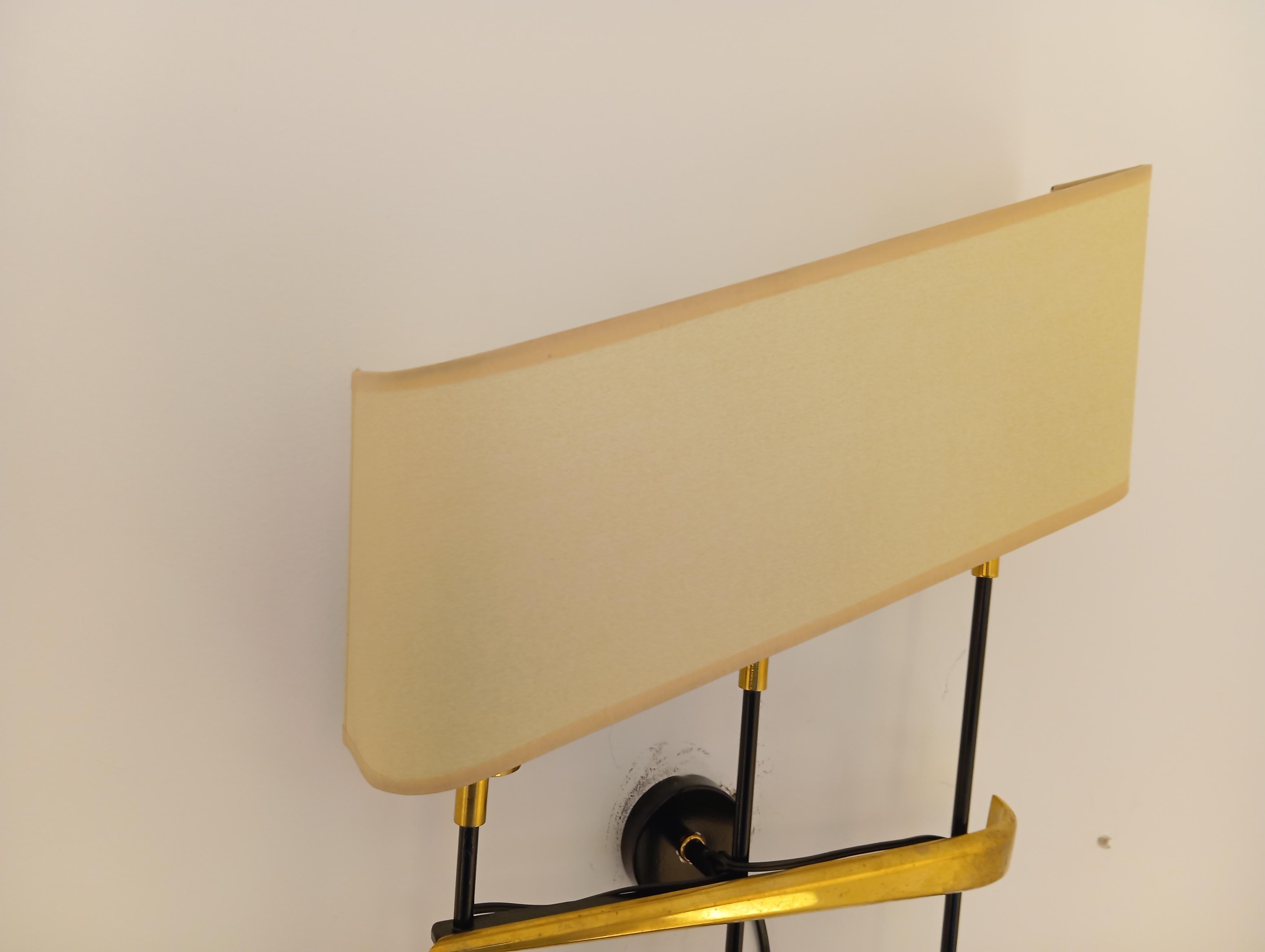 Pareja de apliques de pared de 3 luces, R. Lunel circa 1950 en venta 1