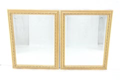 Pair of 35x43 Rectangle gold Gilt Frames Wall Mirrors Mint