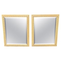 Pair of 35x43 Rectangle gold Gilt Frames Wall Mirrors Mint