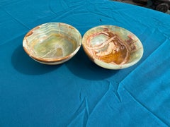 Pair of 4" diameter Onyx Bowls