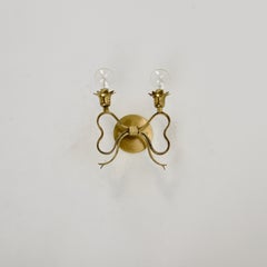 Pair of 1940s Italian Ribbon Sconces