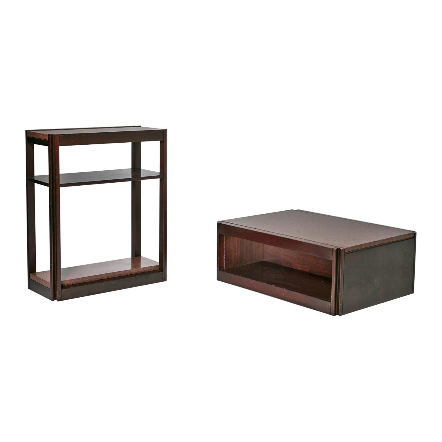 Pair of "4D" Units by Angelo Mangiarotti for Molteni, Italy, 1960s