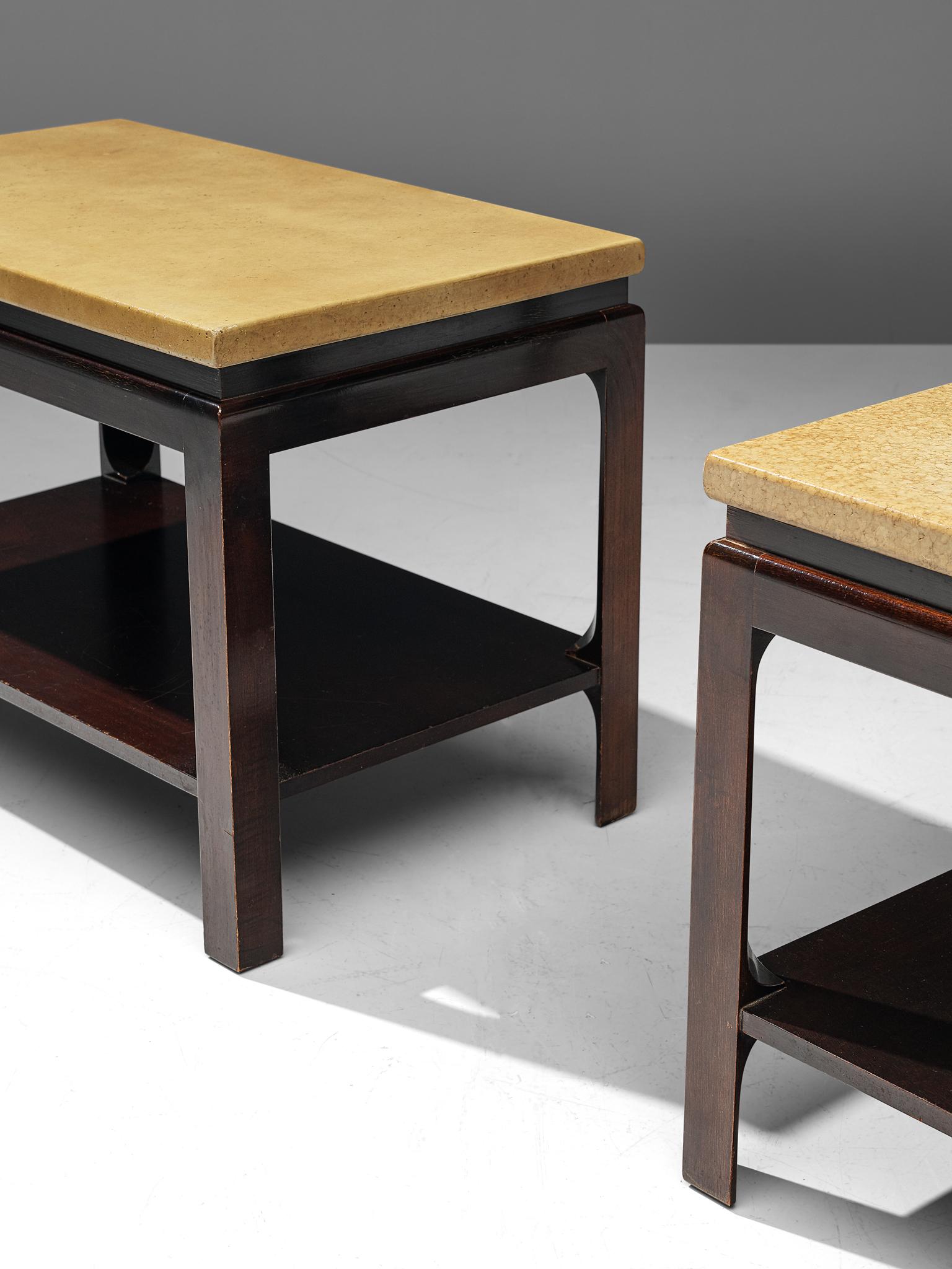 Pair of 5015 Side Tables by Paul Frankl, circa 1951 In Good Condition In Waalwijk, NL