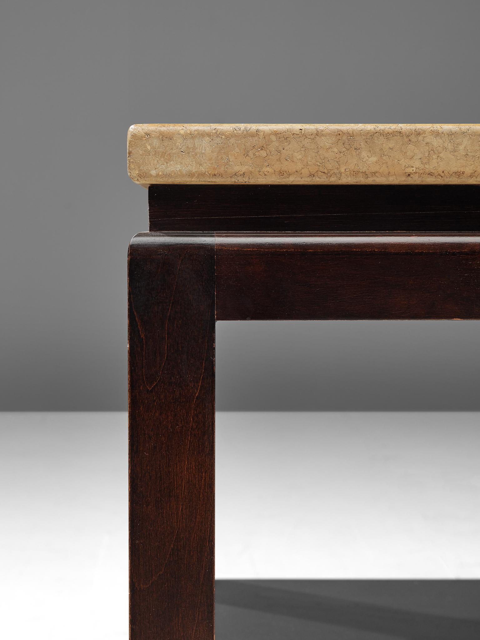 Mahogany Pair of 5015 Side Tables by Paul Frankl, circa 1951