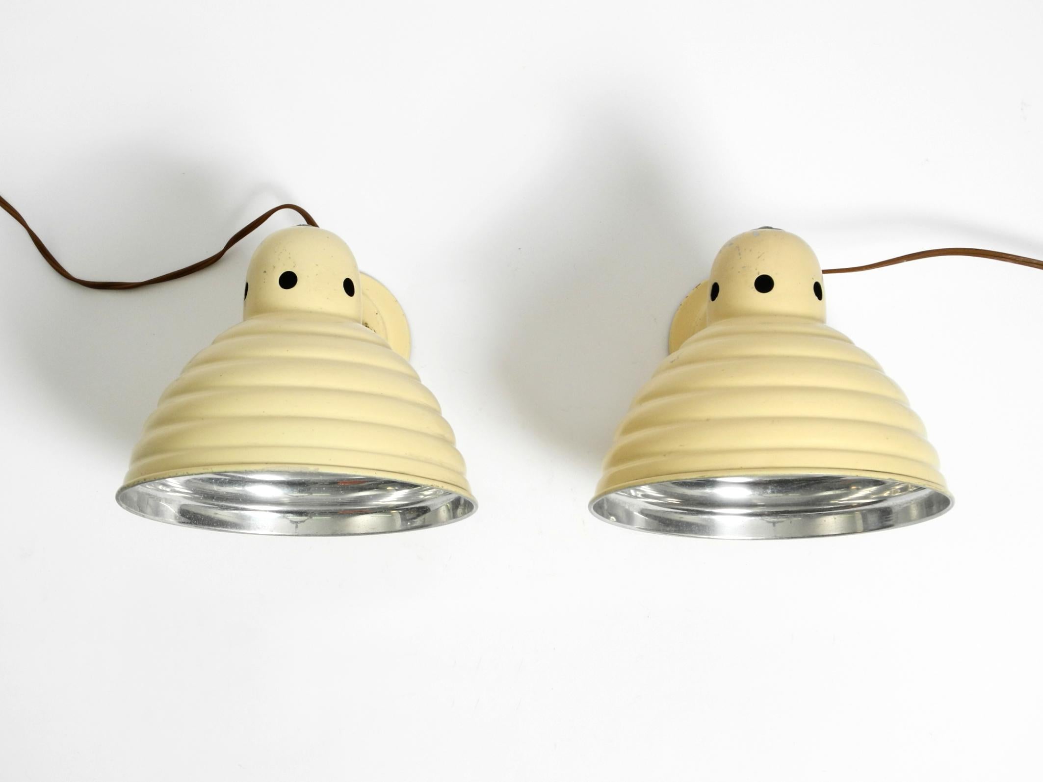 Coppia di lampade da parete o da soffitto in metallo degli anni '50 di Helo Leuchten Germania in vendita 10