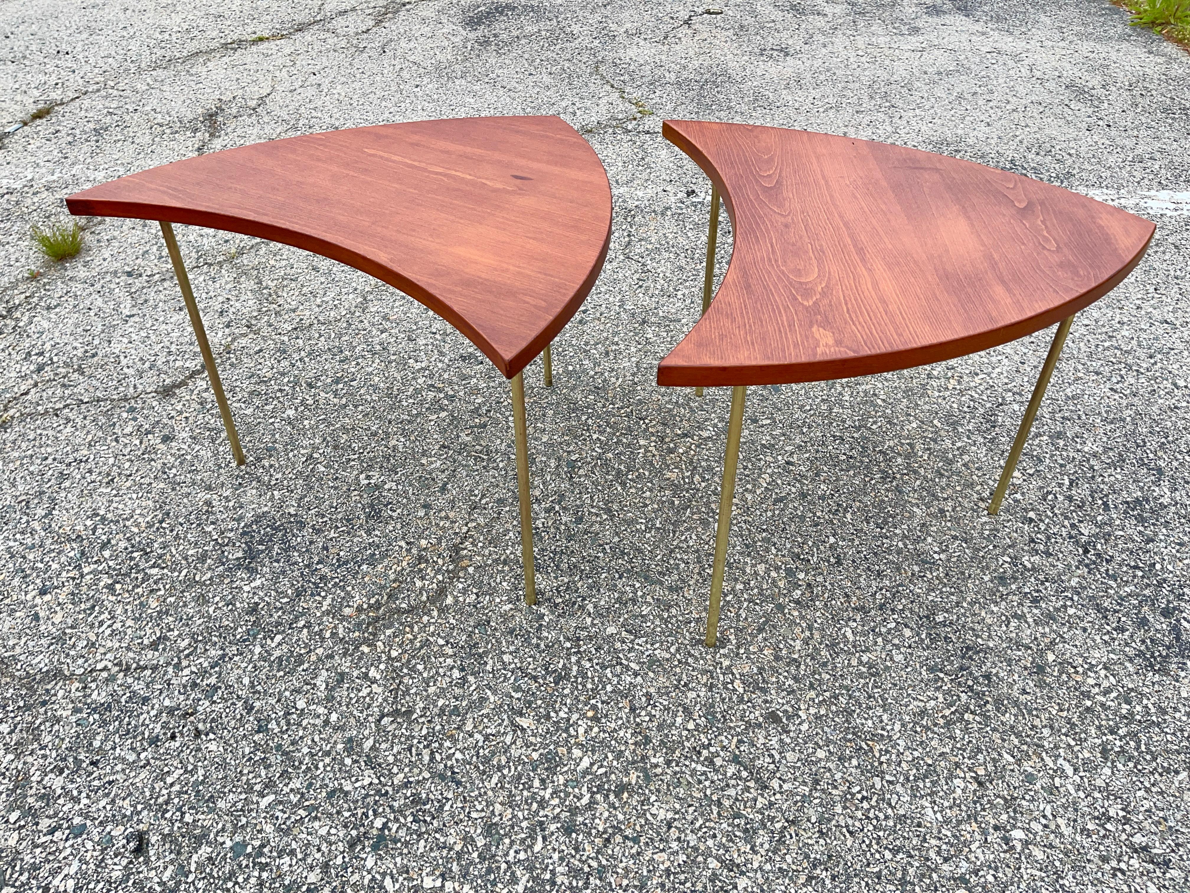 Pair of 523 Tables by Peter Hvidt and Olga Molgaard for France & Son 9