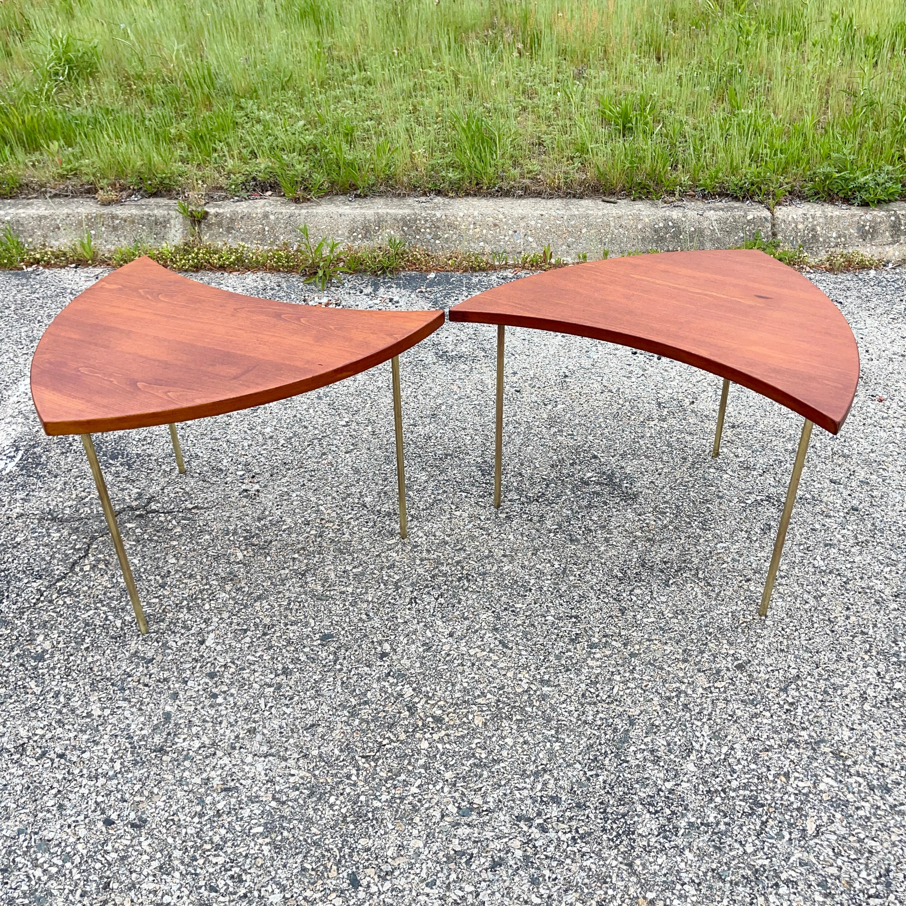 Mid-Century Modern Pair of 523 Tables by Peter Hvidt and Olga Molgaard for France & Son