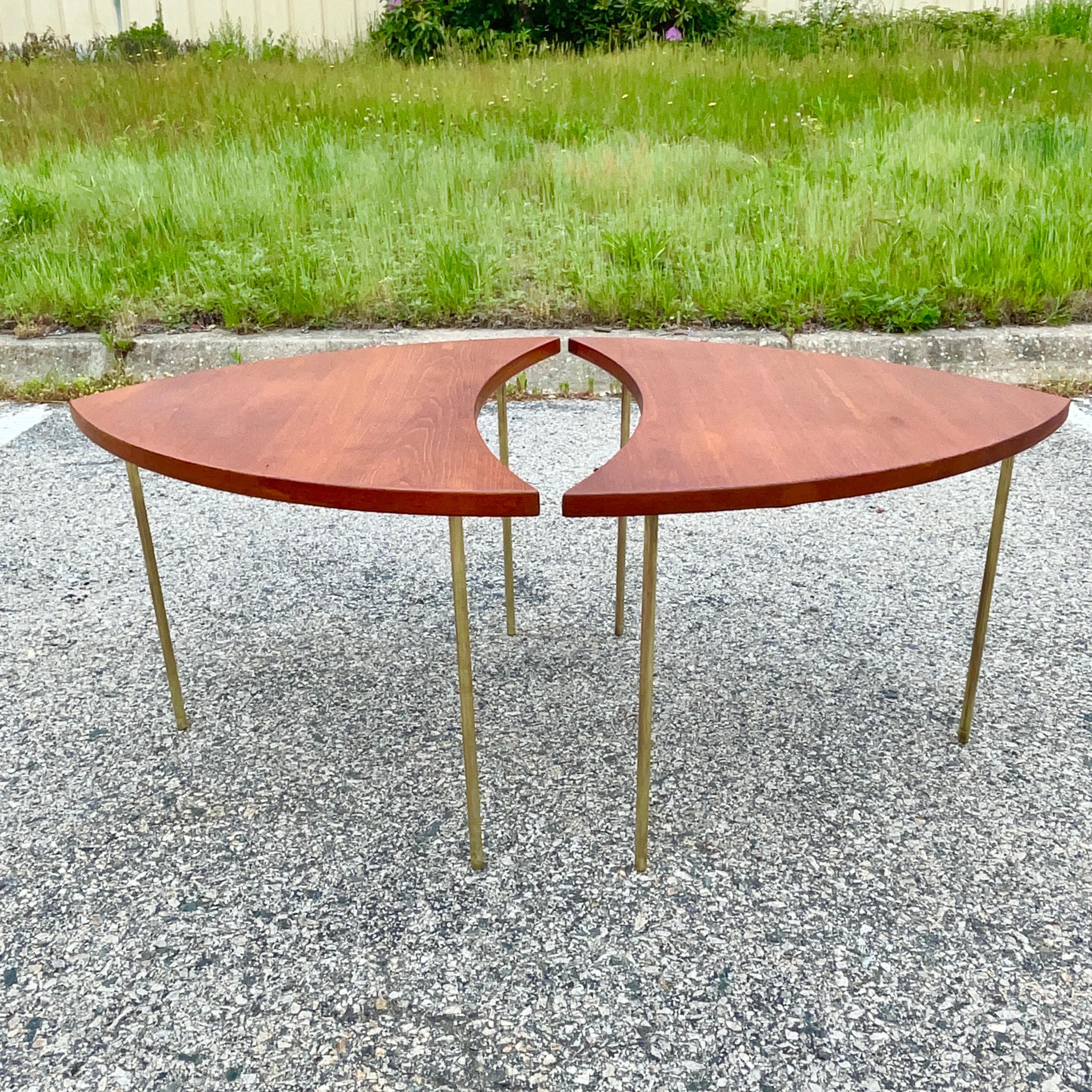 Danish Pair of 523 Tables by Peter Hvidt and Olga Molgaard for France & Son