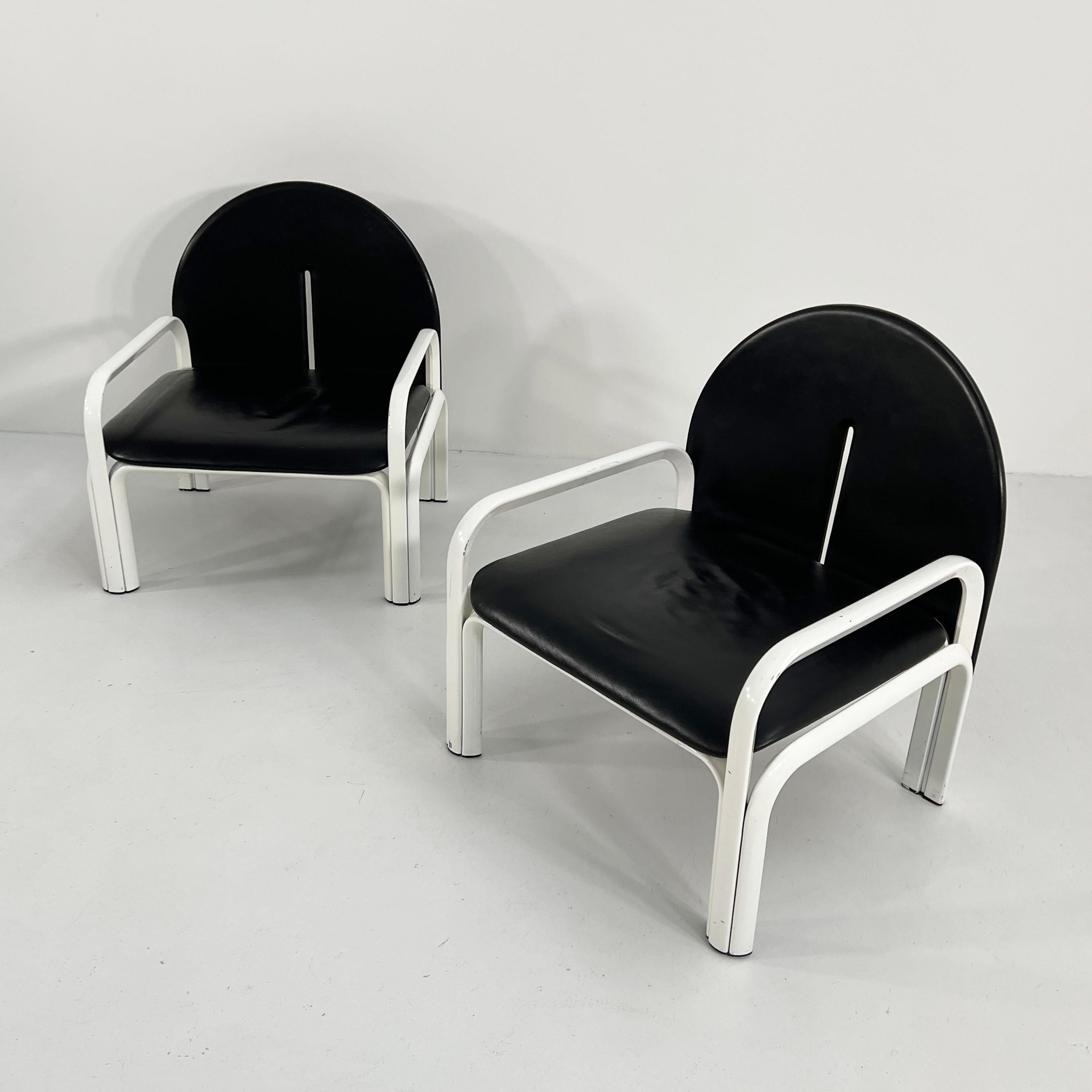 Métal Paire de fauteuils 54 L par Gae Aulenti pour Knoll International, années 1970 en vente