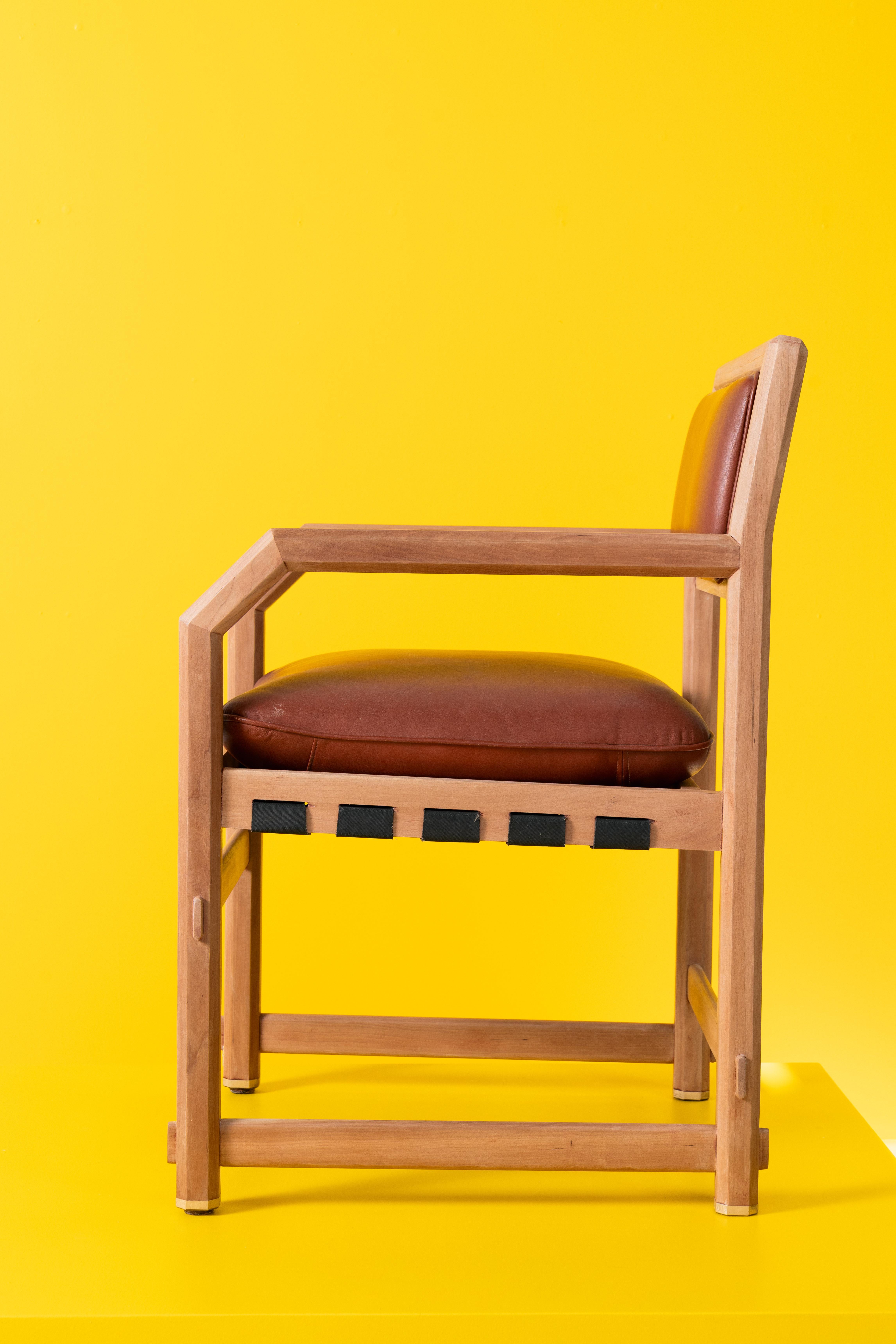 Pelle COPPIA DI POLTRONE 5762 PER Dunbar Edward Wormley in vendita