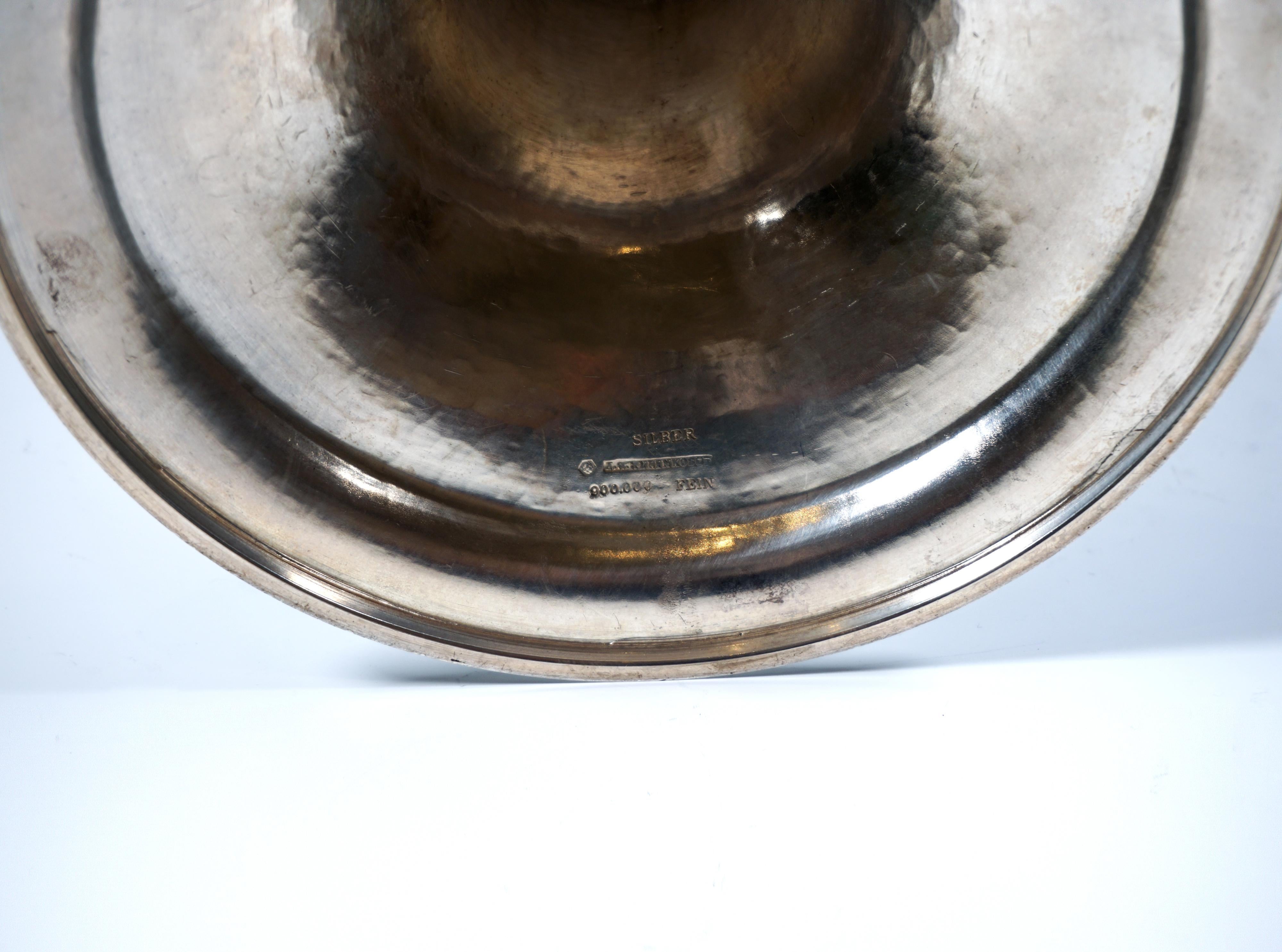 Pareja de candelabros de plata Art Nouveau de 6 llamas, de J.C. Klinkosch Viena, ca 1900 en venta 2