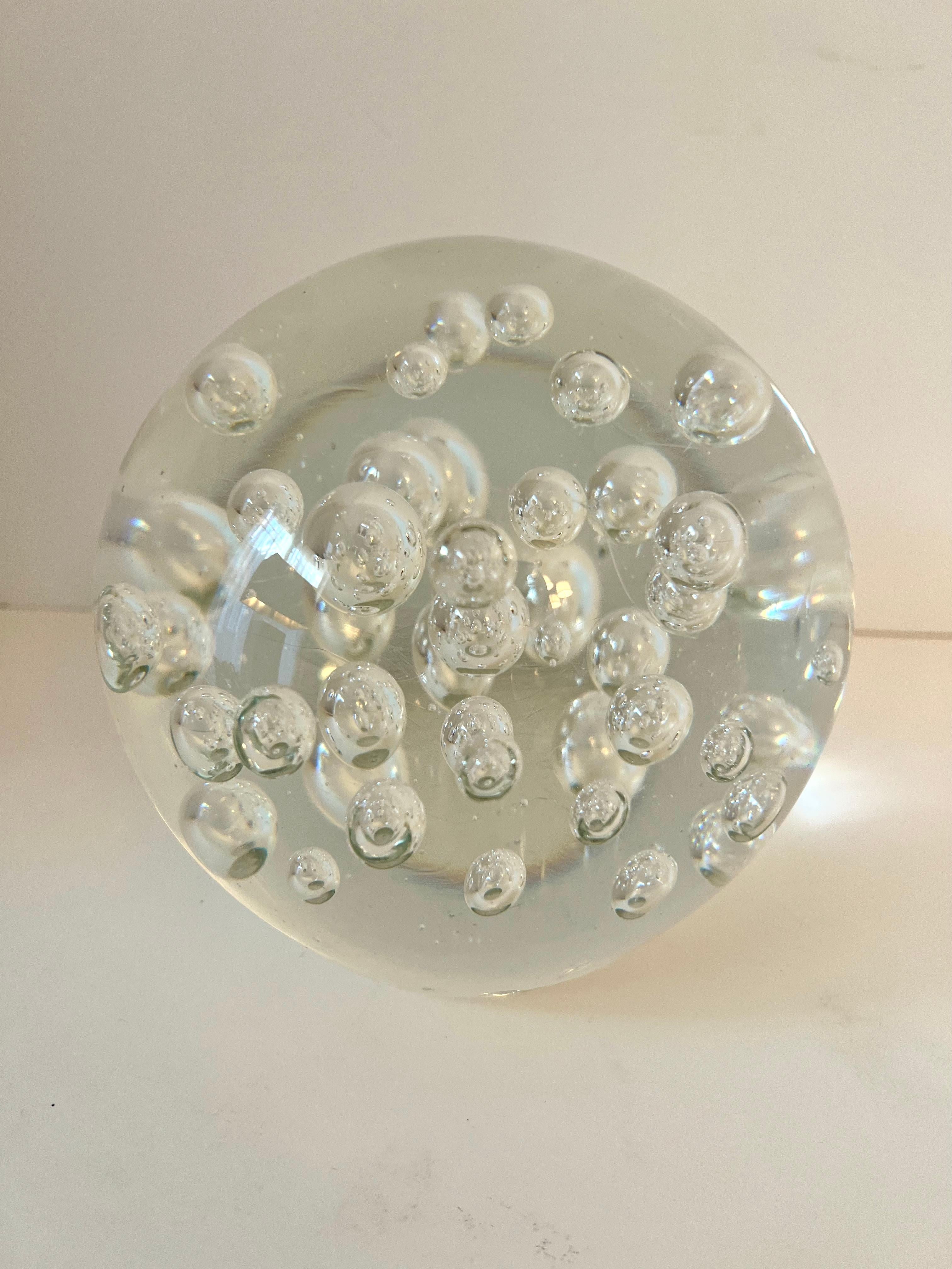 large glass paperweight
