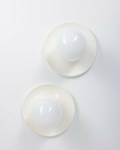 Pair of 60's Ceiling Lamps Model Light Ball Design A. Castiglioni for Flos