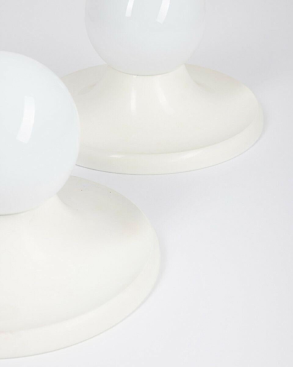 Italian Pair of 60's Ceiling Lamps Model Light Ball Design A. Castiglioni for Flos