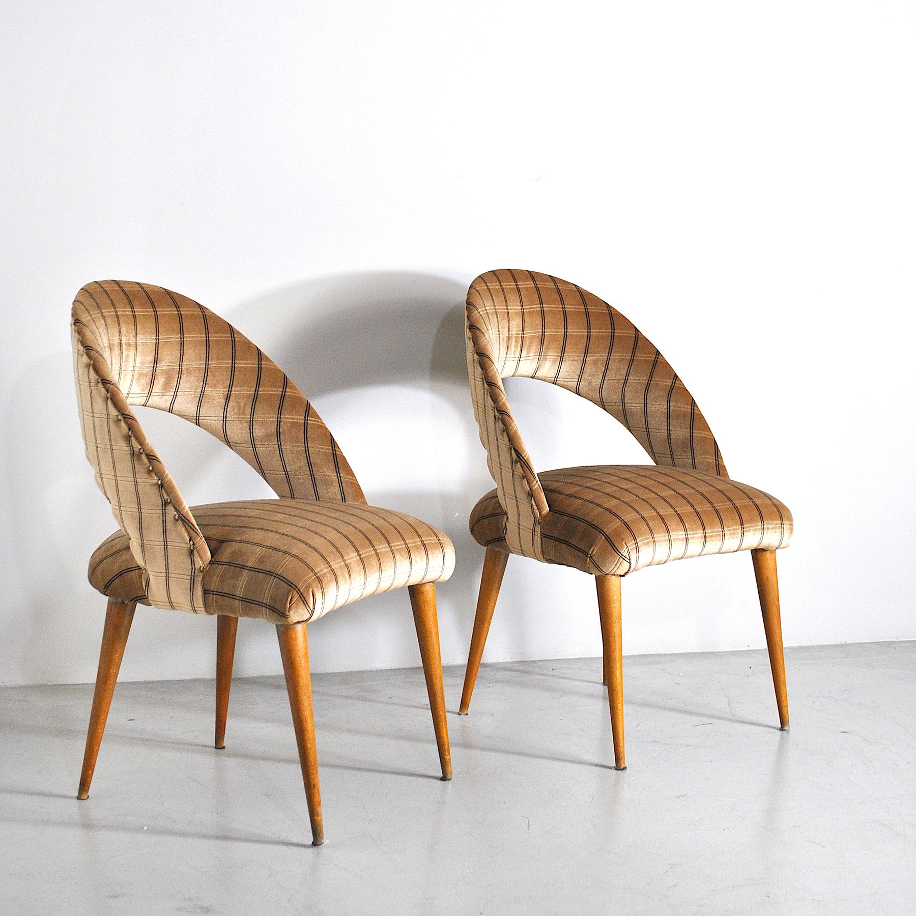 Pair of 60s Italian School Chairs In Good Condition In bari, IT