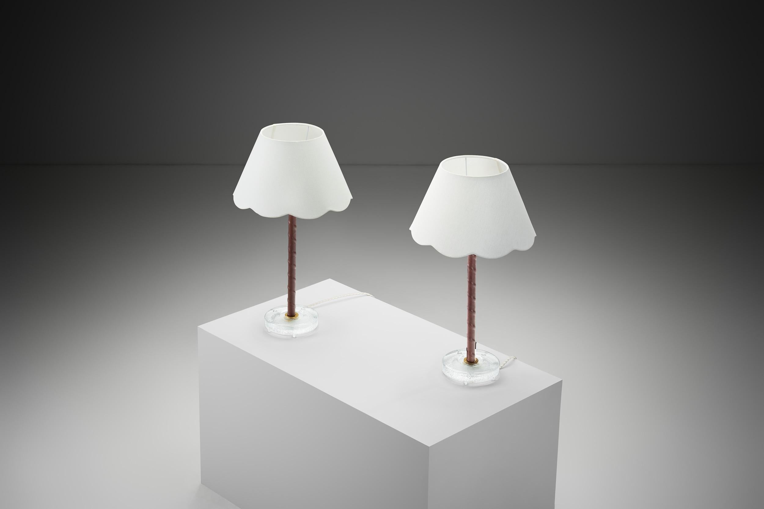 Pareja de lámparas de mesa 