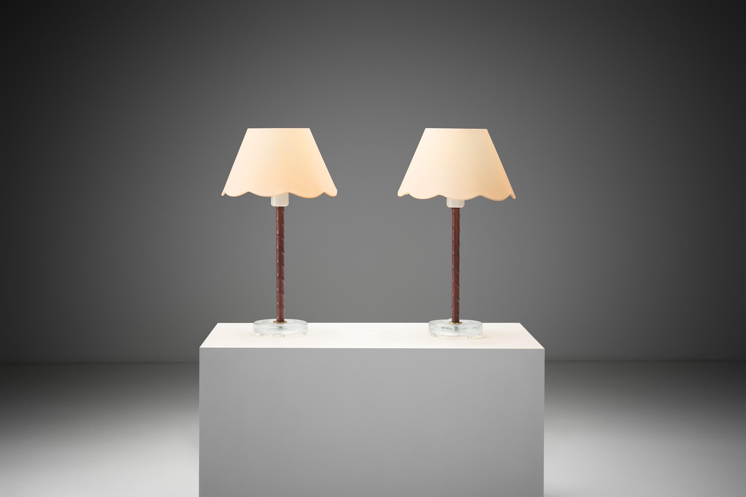 Pareja de lámparas de mesa 