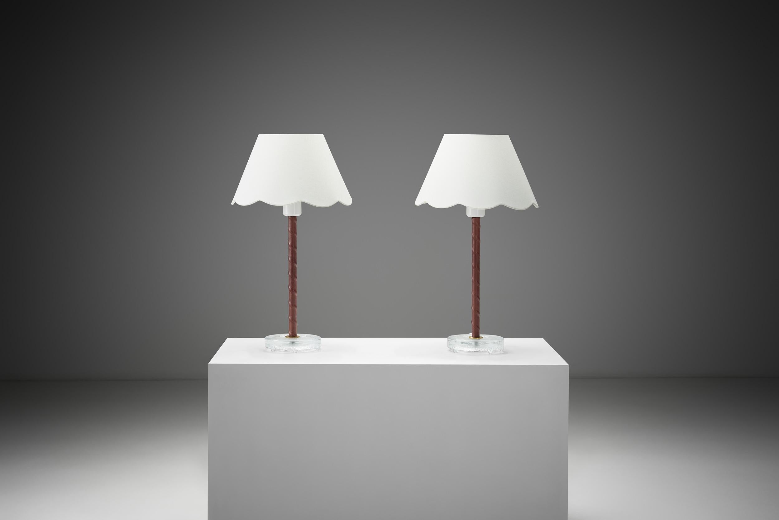 Pareja de lámparas de mesa 