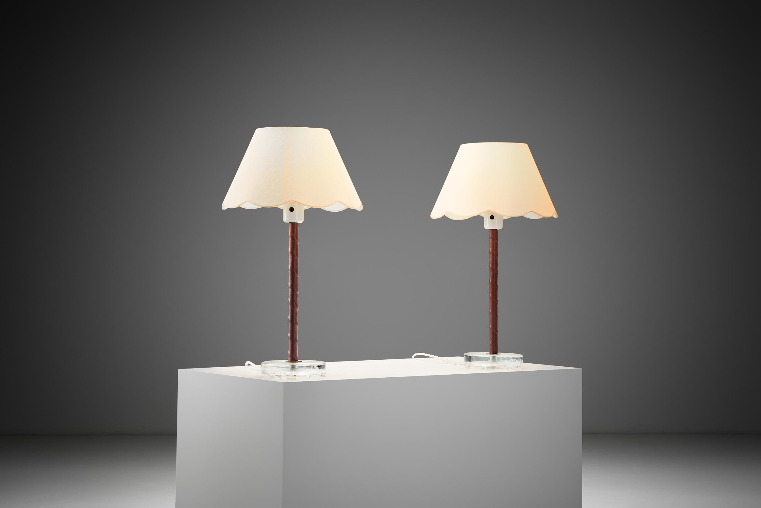 Pareja de lámparas de mesa 