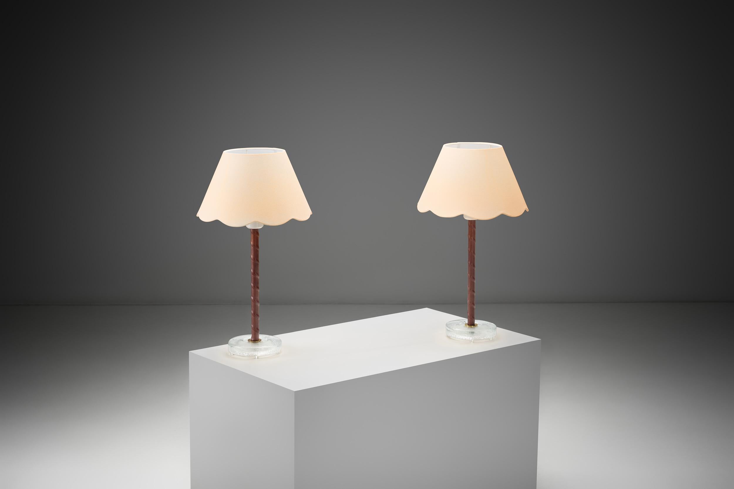 Pareja de lámparas de mesa 