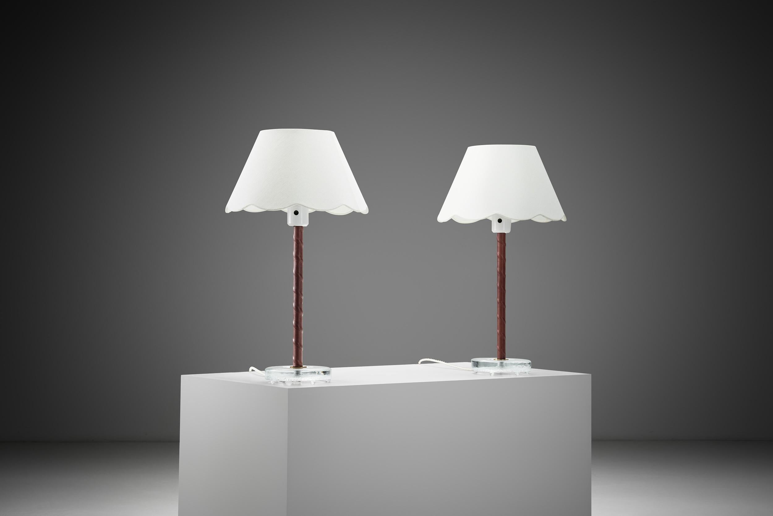 Pareja de lámparas de mesa 