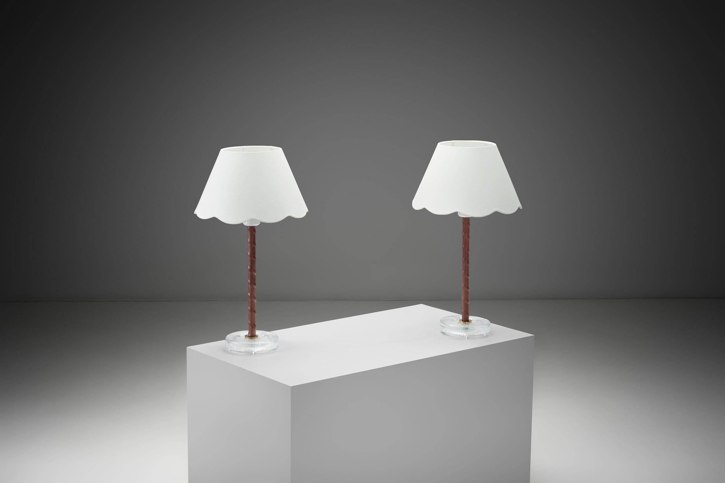 Pareja de lámparas de mesa 