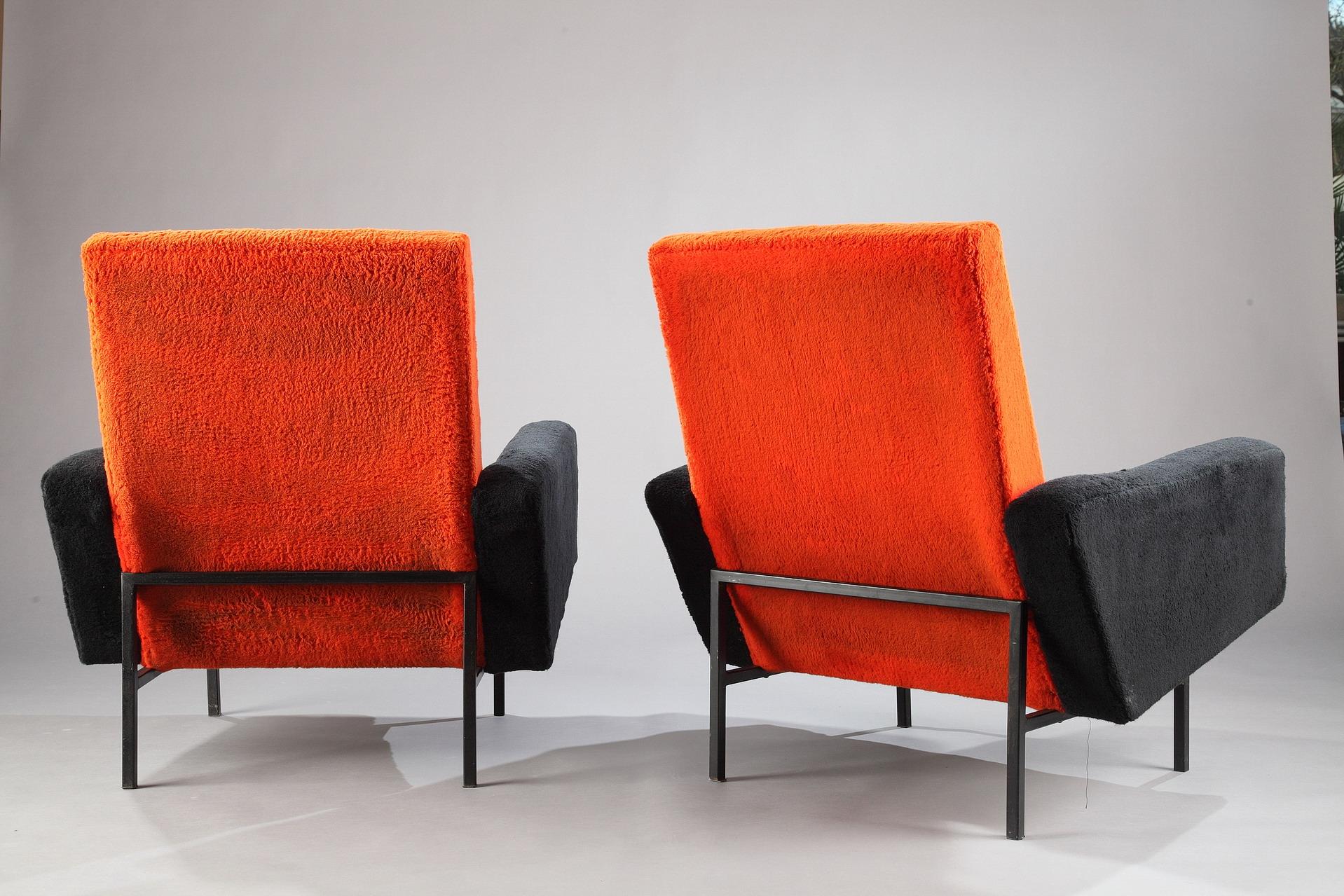 Pair of 642 Armchairs by A.R.P. for Steiner 2