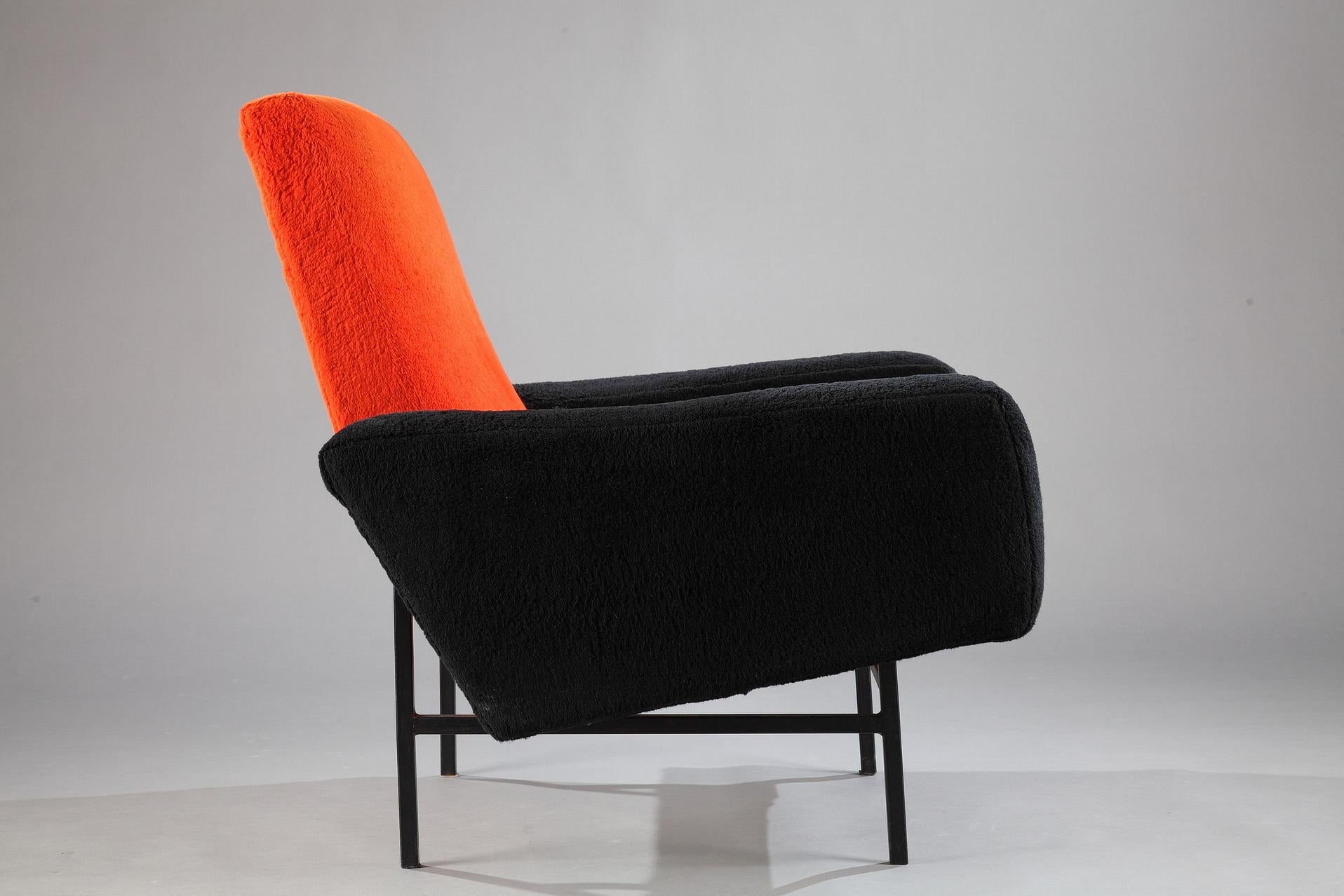 Wool Pair of 642 Armchairs by A.R.P. for Steiner