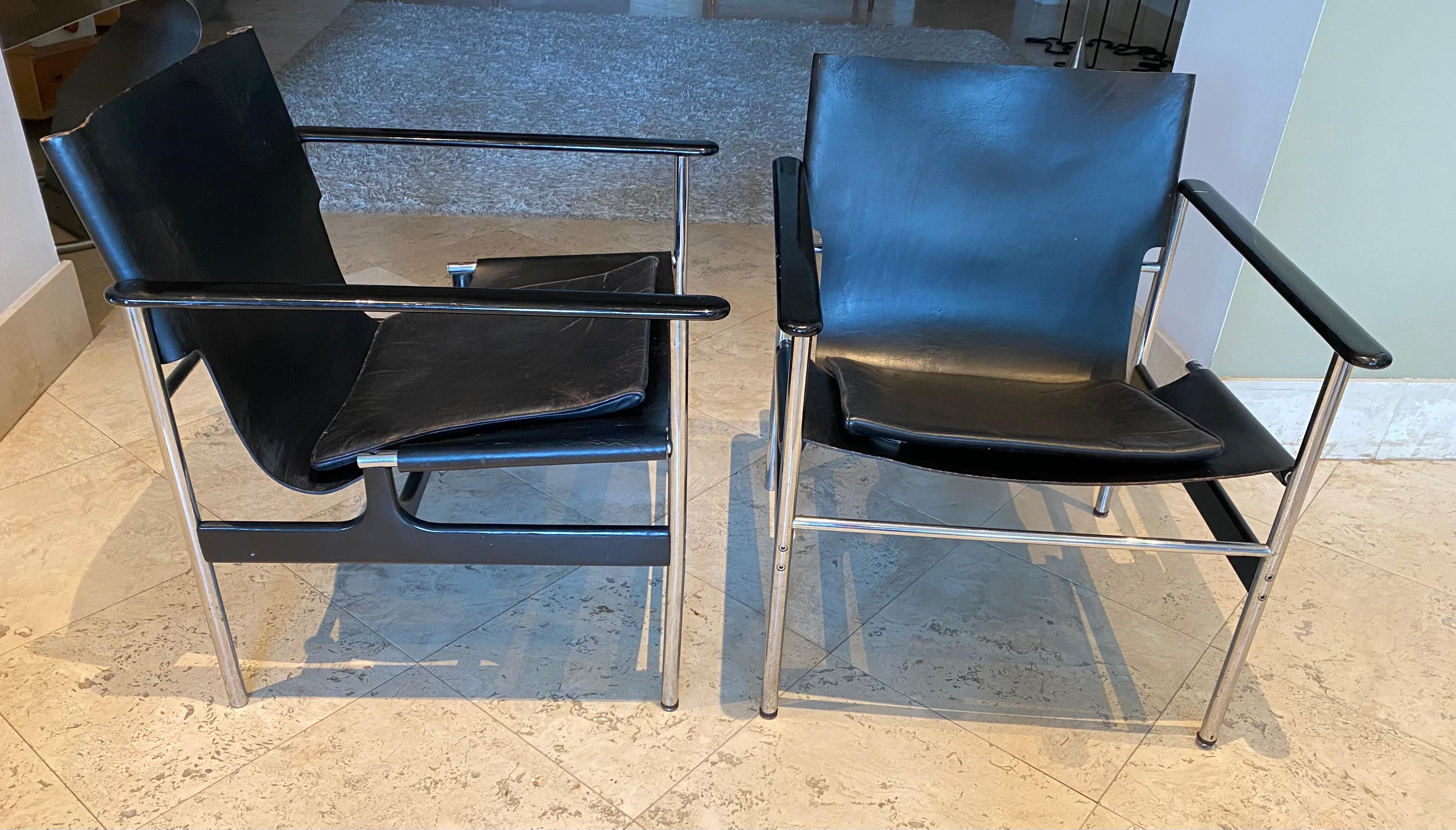 Late 20th Century Pair of 657 Armchair by Charles Pollock for Knoll For Sale