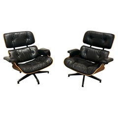 Ein Paar 670 Loungesessel von Charles Eames für Herman Miller