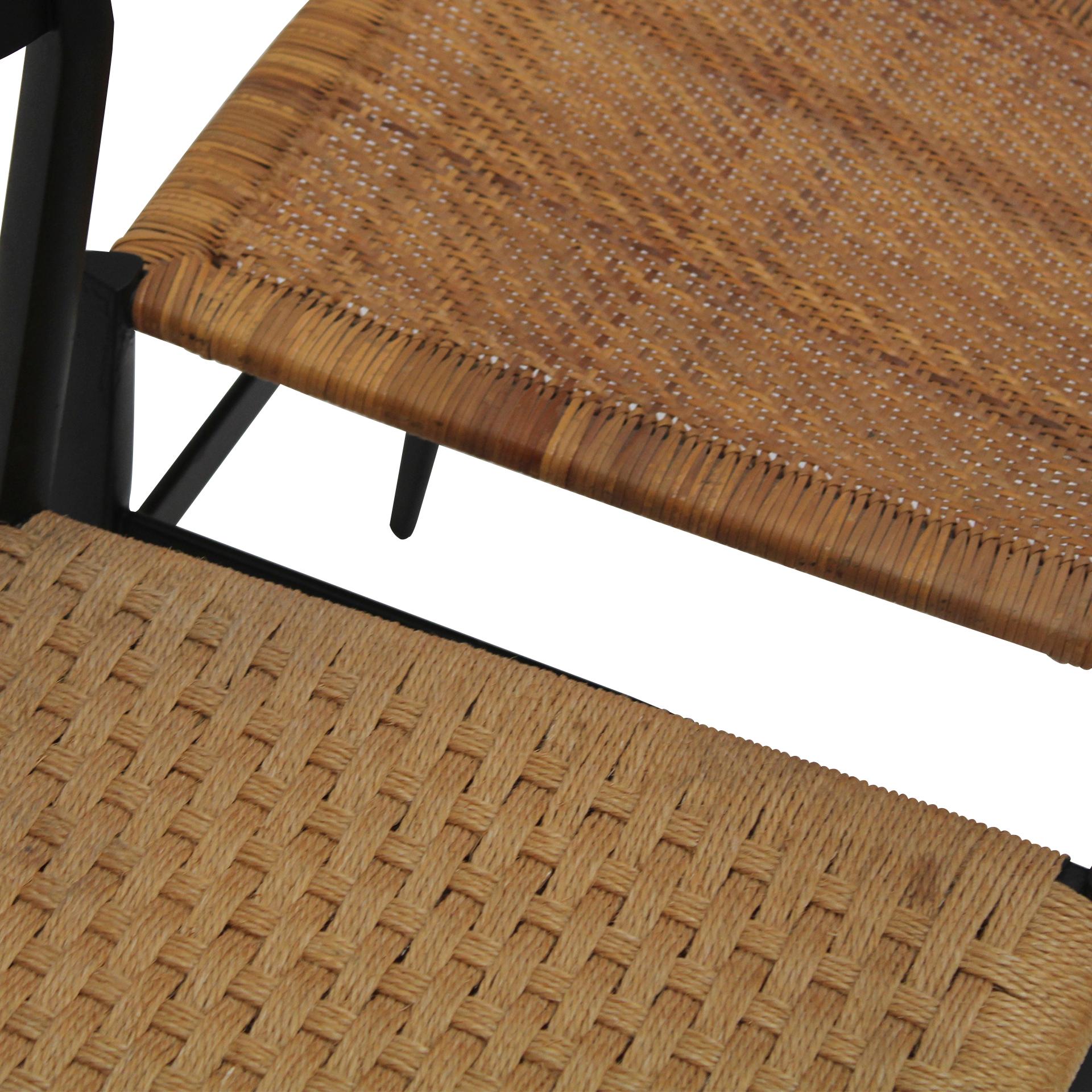 Rattan Coppia di sedie 699 Superleggera disegnate da Gio Ponti per Cassina. Italia, 1957. in vendita