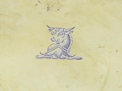 Pair of Sterling Silver Gilt Antique English 1771 Bull Footed Salvers