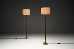 Pair of "7054" Floor Lamps by Falkenbergs Belysning, Sweden Mid-20th Century