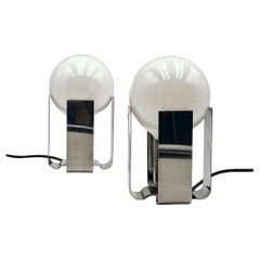 Pair of 70s Design Lamps 'BILIA' by Claudio Salocchi for Lumenform Italy