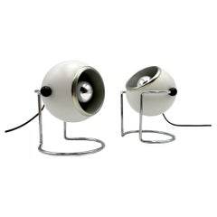 Pair of 70s Eyeball Lamps by Targetti Sankey - MCM Italian Design Light