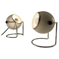 Pair of 70s Eyeball Lamps by Targetti Sankey - MCM Italian Design Light