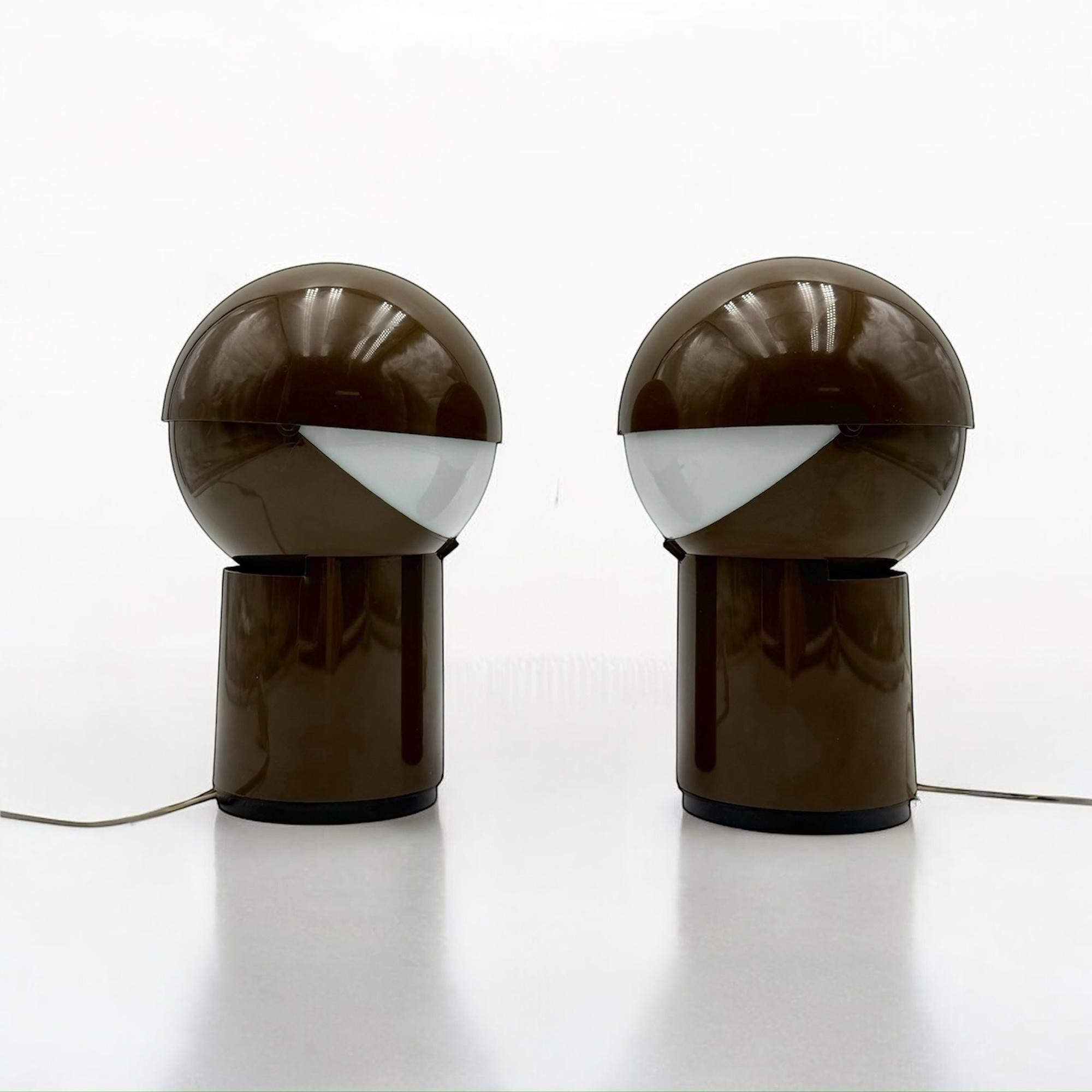 Italian Pair of 70s Lamps 'Sfera Notte' Gagiplast - Space Age Design Icons