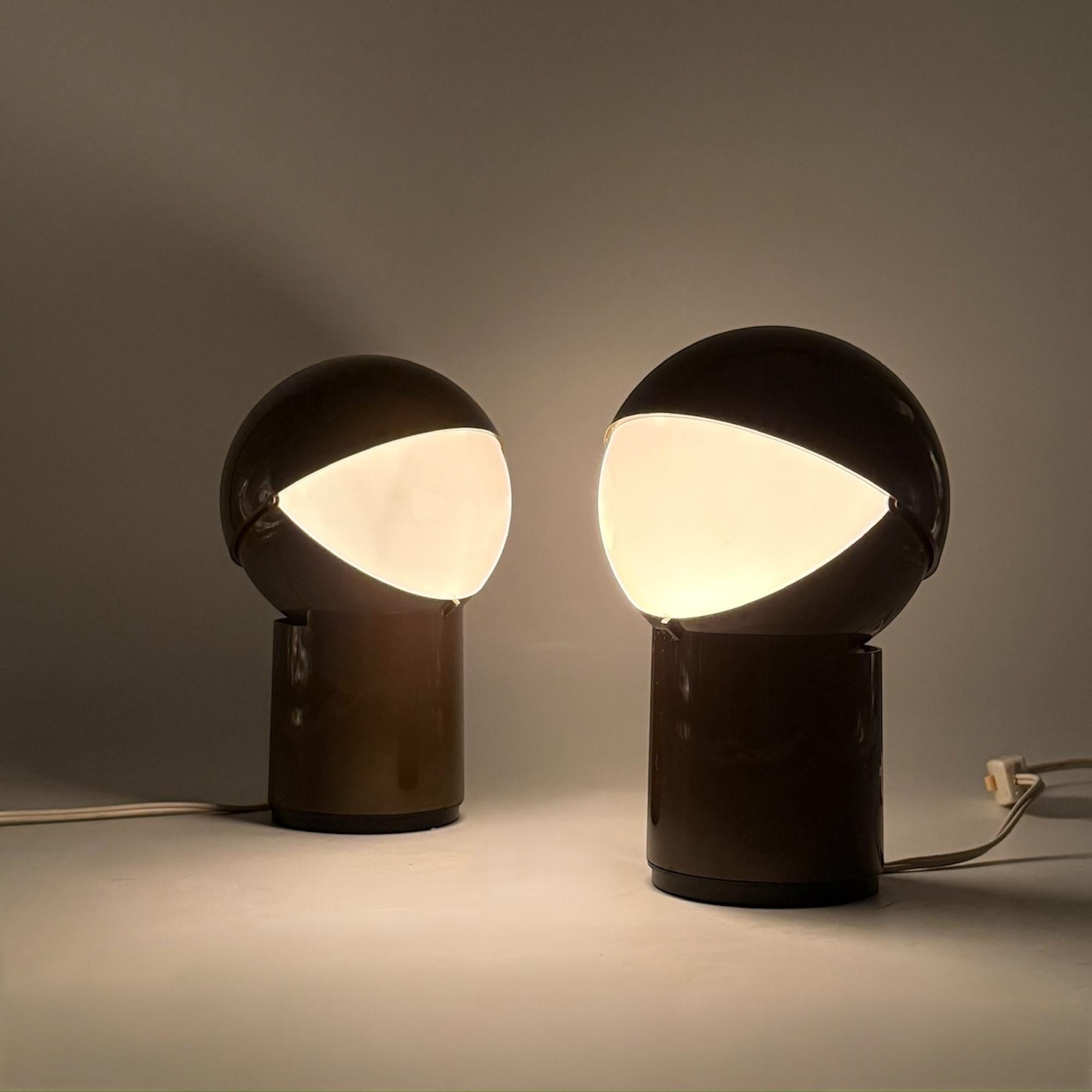 Late 20th Century Pair of 70s Lamps 'Sfera Notte' Gagiplast - Space Age Design Icons