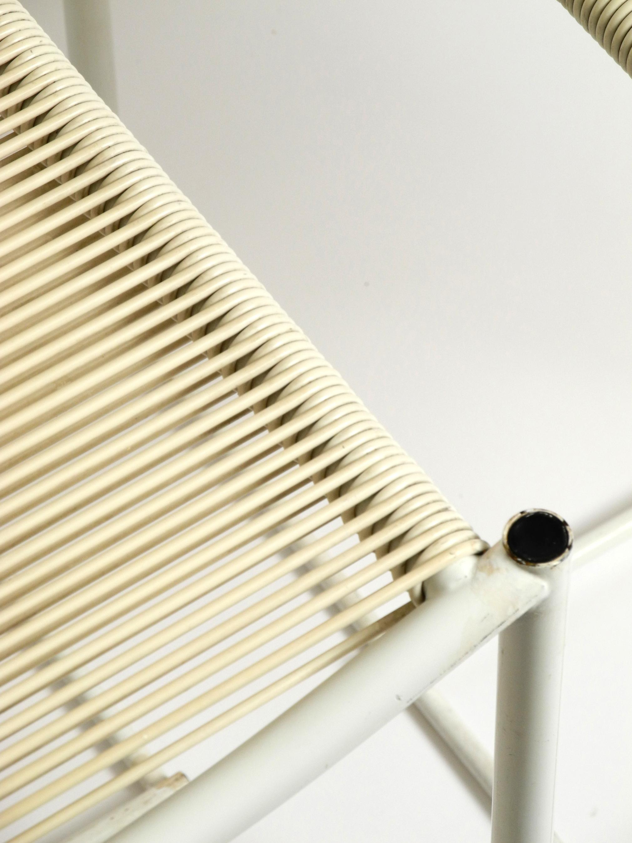 Pair of 70's white Spaghetti chairs by Giandomenico Belotti for Alias, Italy For Sale 7