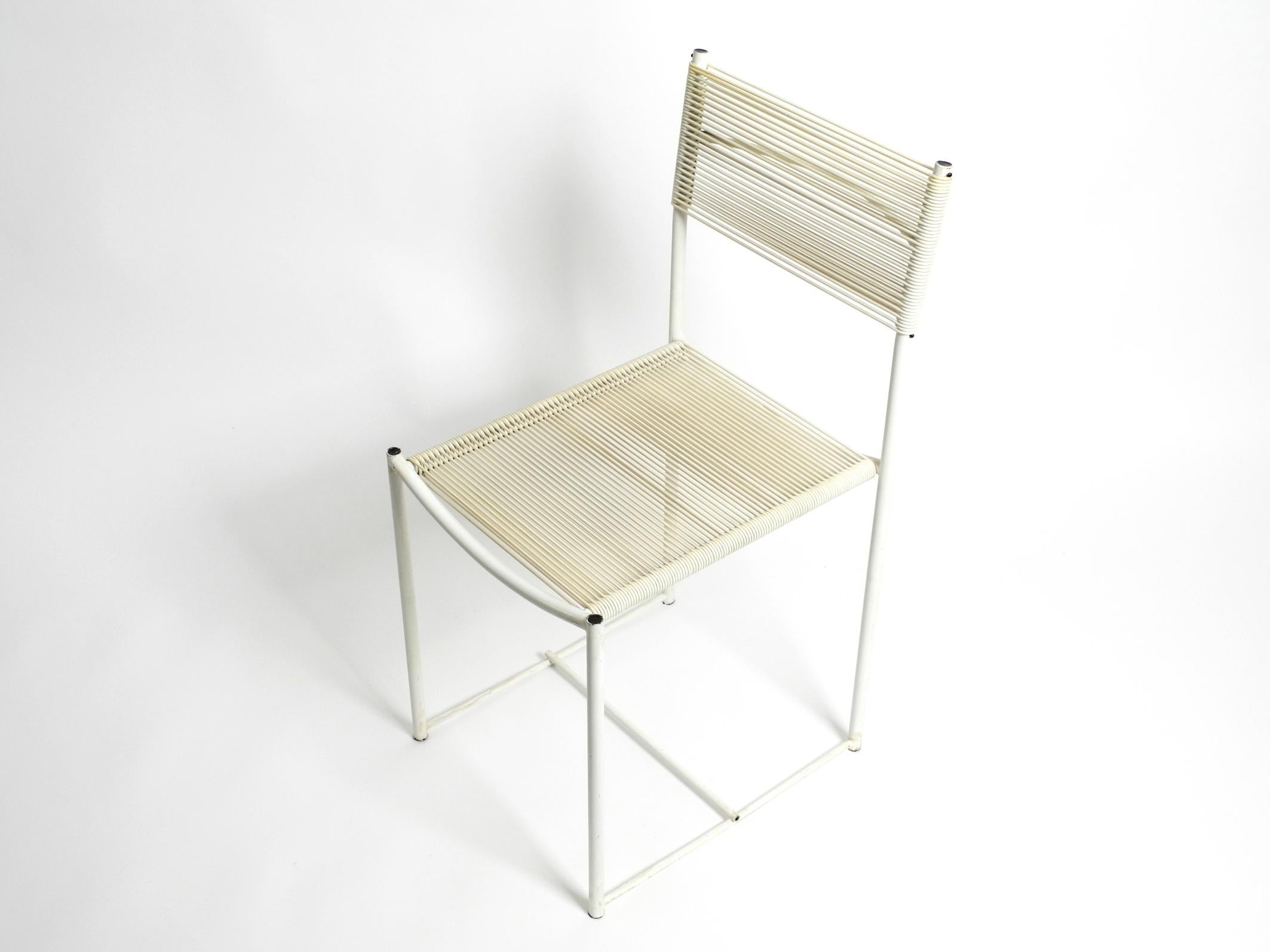 Pair of 70's white Spaghetti chairs by Giandomenico Belotti for Alias, Italy For Sale 11