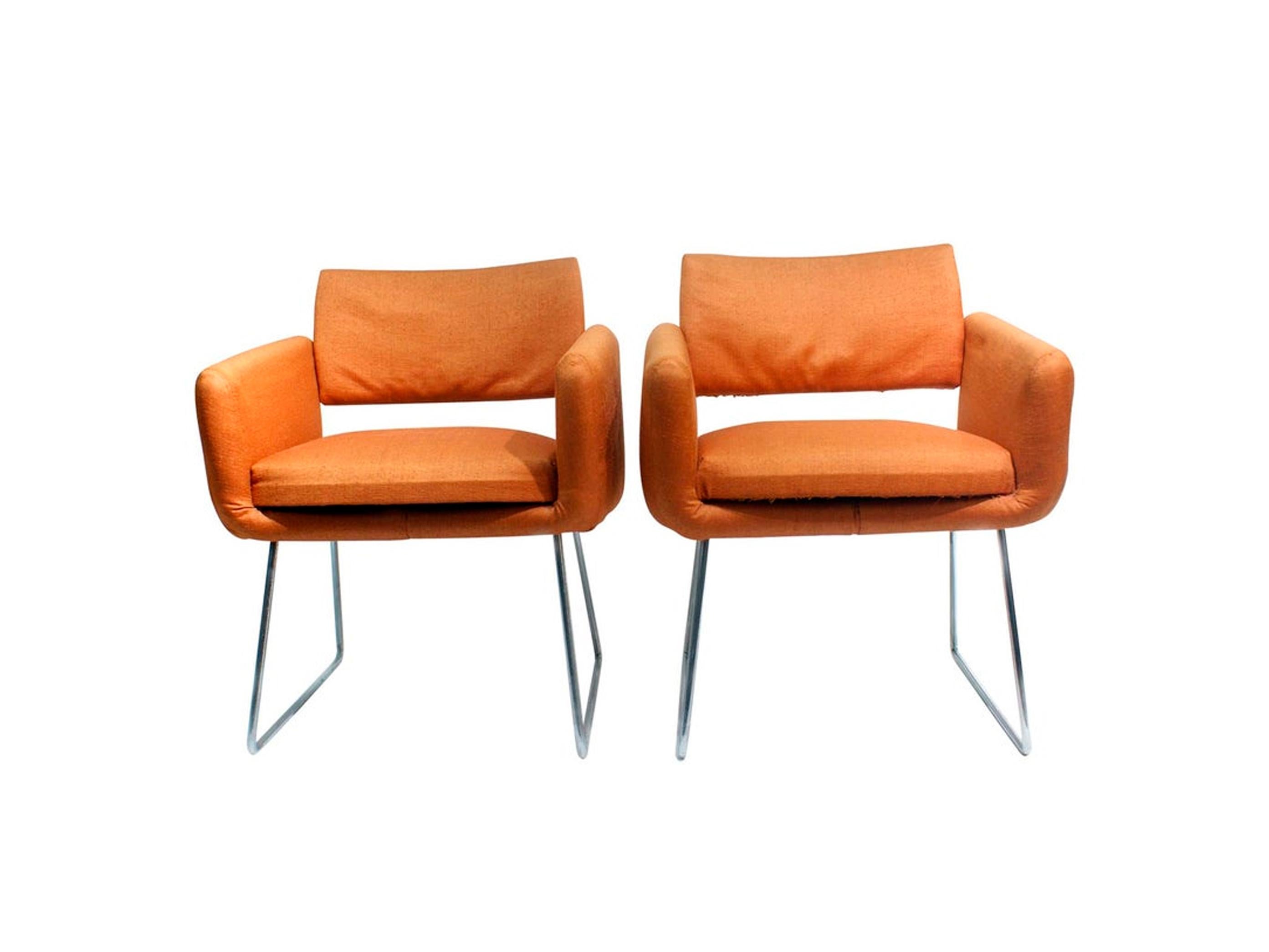 Paar 760 Stühle von Joseph Andre Motte:: Frankreich:: 1957 für Steiner:: Paris im Angebot 2