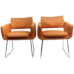 Pair of 760 Chairs by Joseph Andre Motte, France, 1957 for Steiner, Paris
