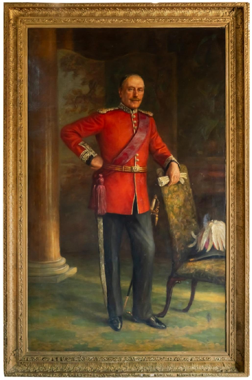 PAiR VON 7'9 FEET TALL HENRY JAMYN BROOKS GEMÄLDE SIR JAMES & LADY FLANNERY (Handbemalt) im Angebot