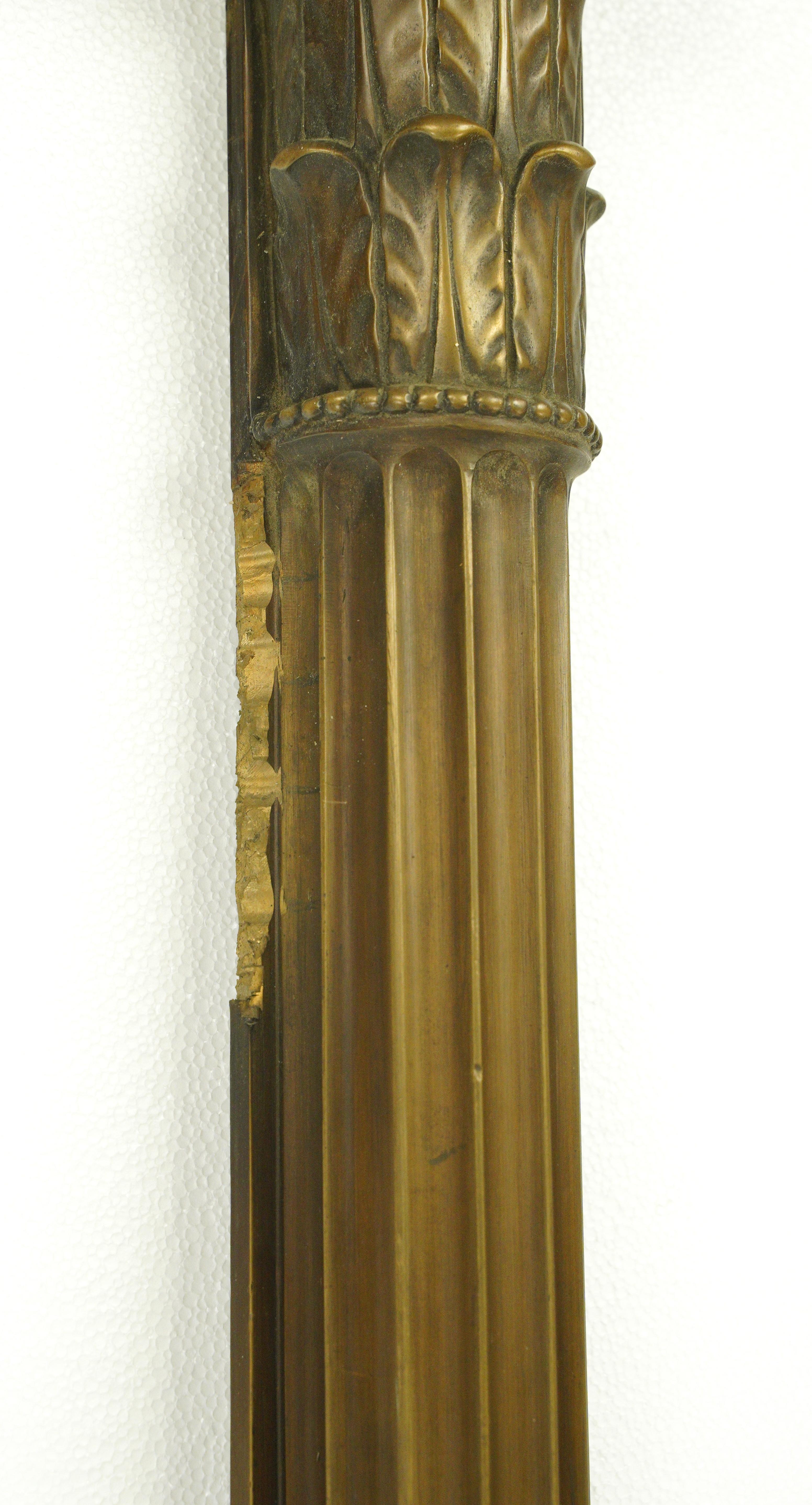 Pair of 87 in. Bronze Ionic Door Columns For Sale 4