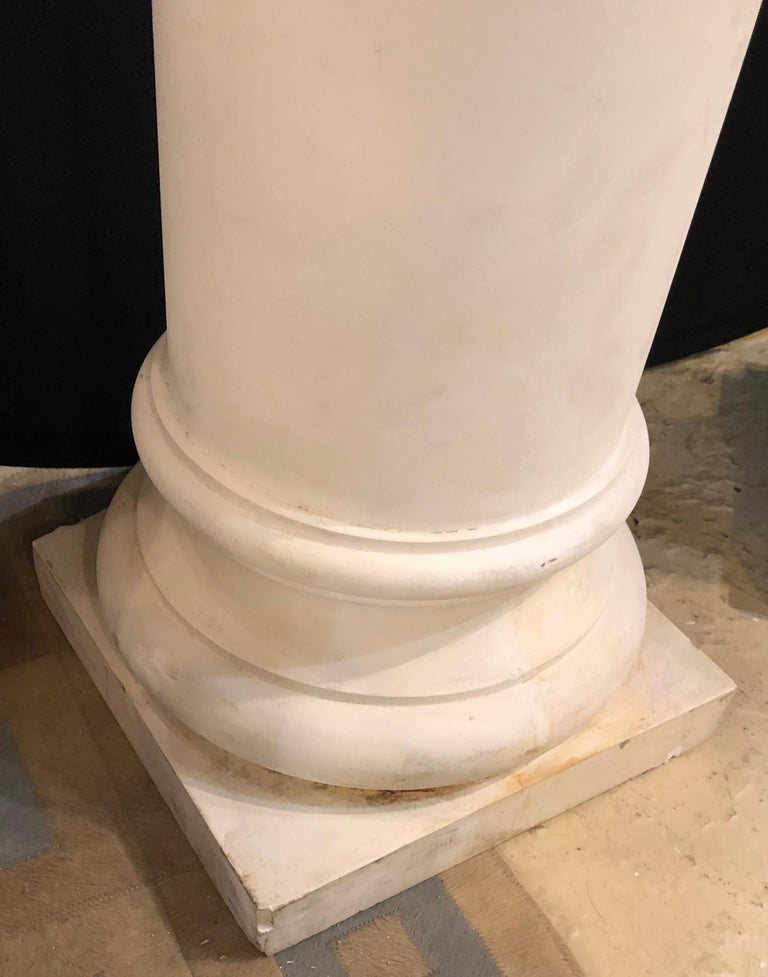 Pair of Columns Having Corinthian Carved Capitals Composite or Fiberglass at 1stDibs