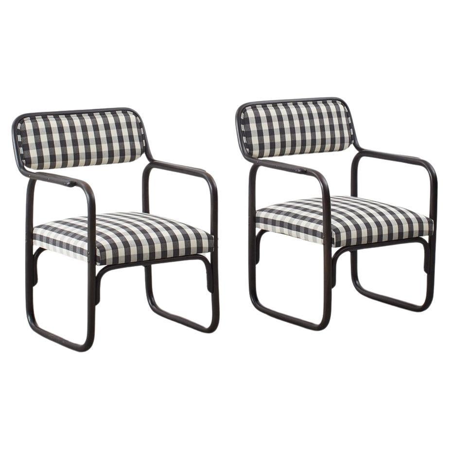 Pair of ‘A 60 F’ armchairs for Thonet Mundus, Austria, 1929 For Sale
