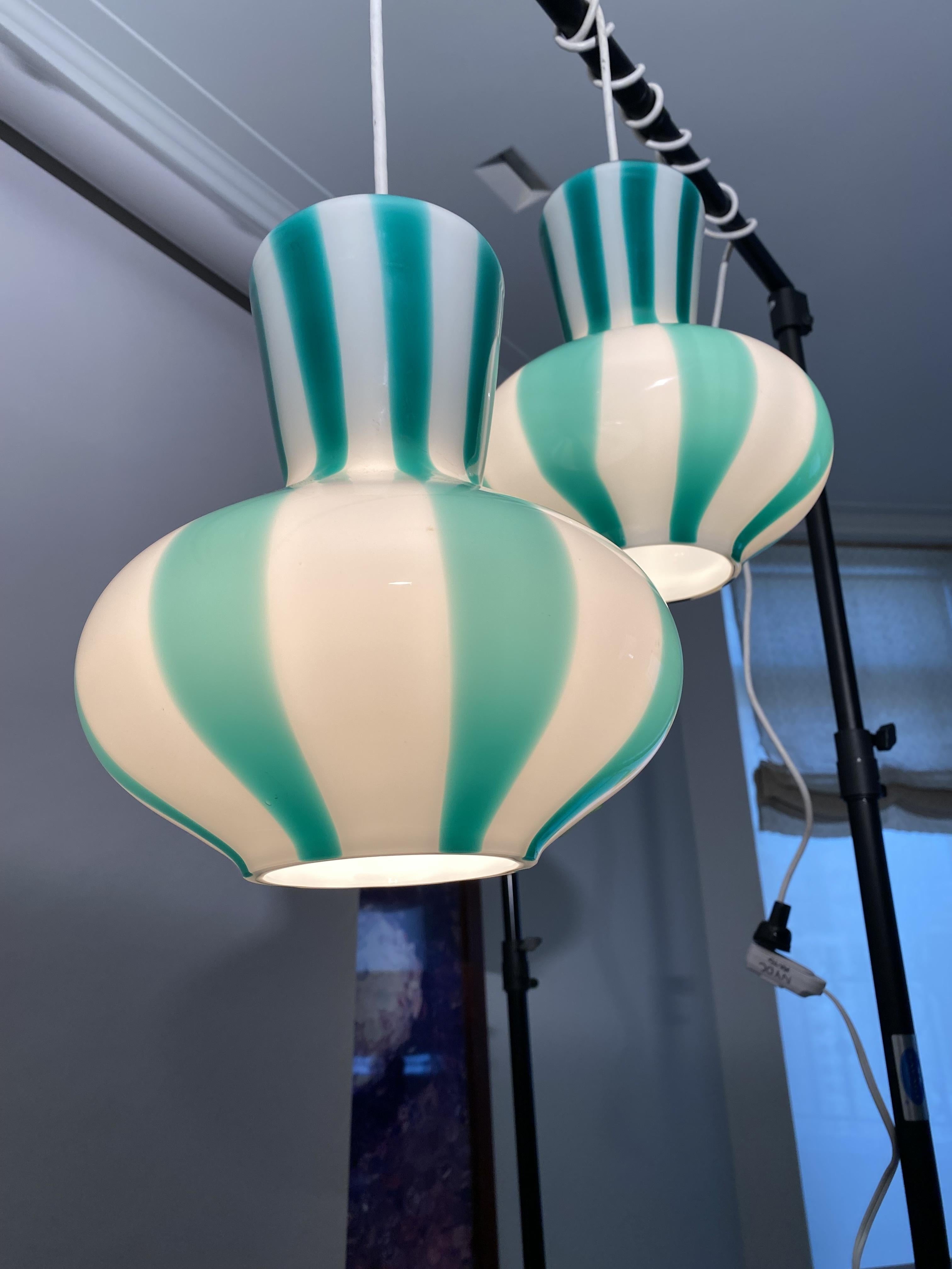 Moderne Paire de plafonniers Fasce Verticale, Modèle 4040 Venini en vente