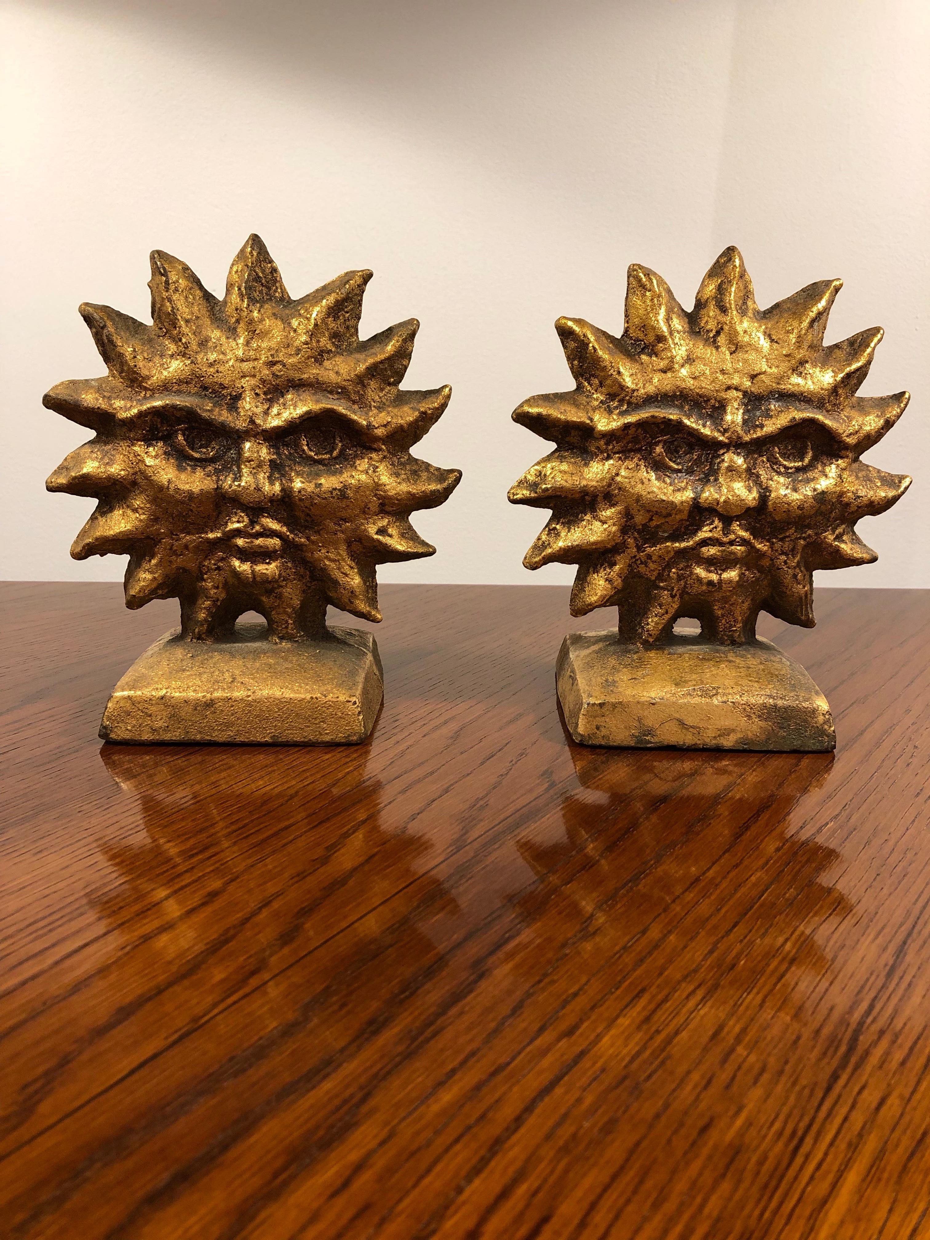 sun and moon bookends